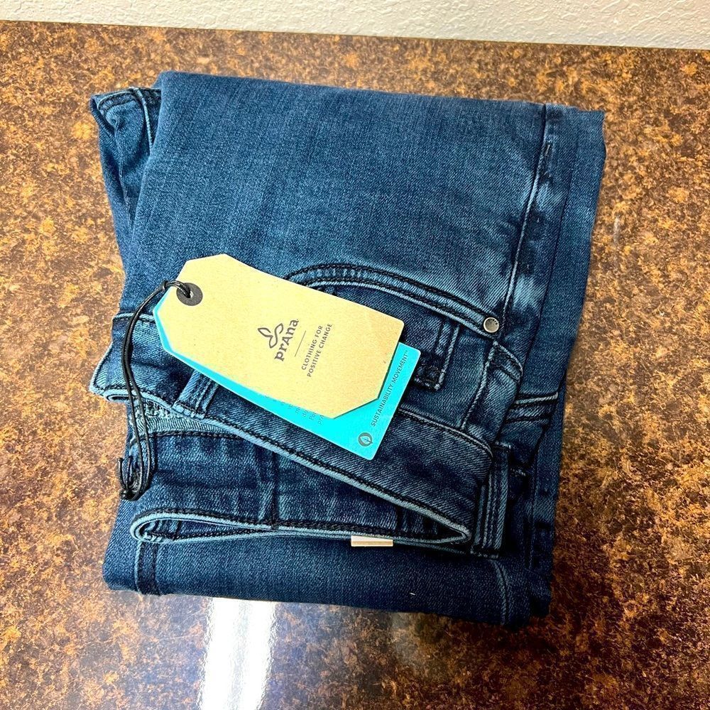 NWT PrAna Buxton Deep Blue Jeans